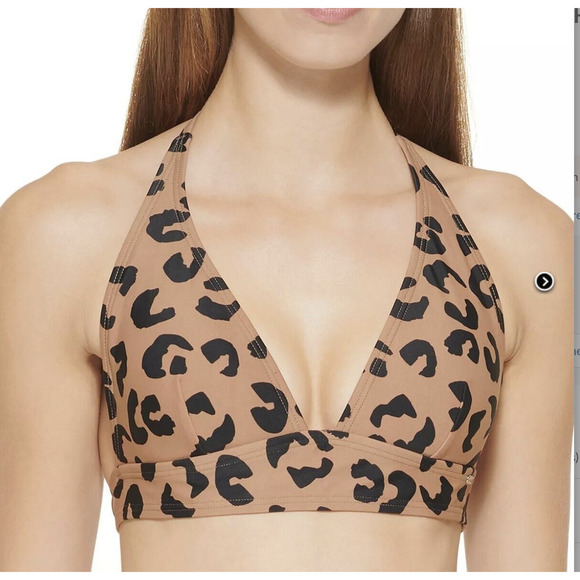 DKNY Women's Classic Bikini Top & Bottom Swimsuit Brown Large / Medium NWT - Picture 9 of 10